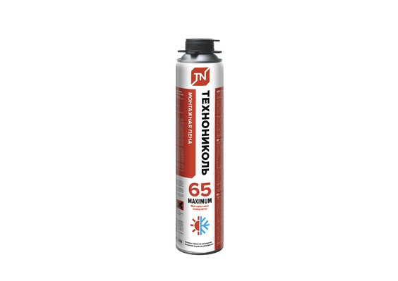 Пена монтажная профессиональная ТЕХНОНИКОЛЬ 65 MAXIMUM всесезонная
